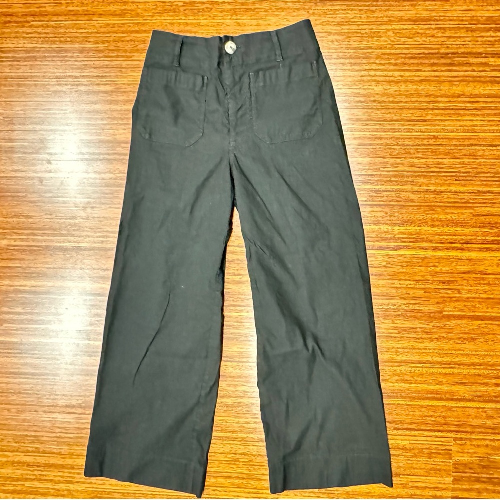 Anthropologie Maeve Collette Black Cropped Pants